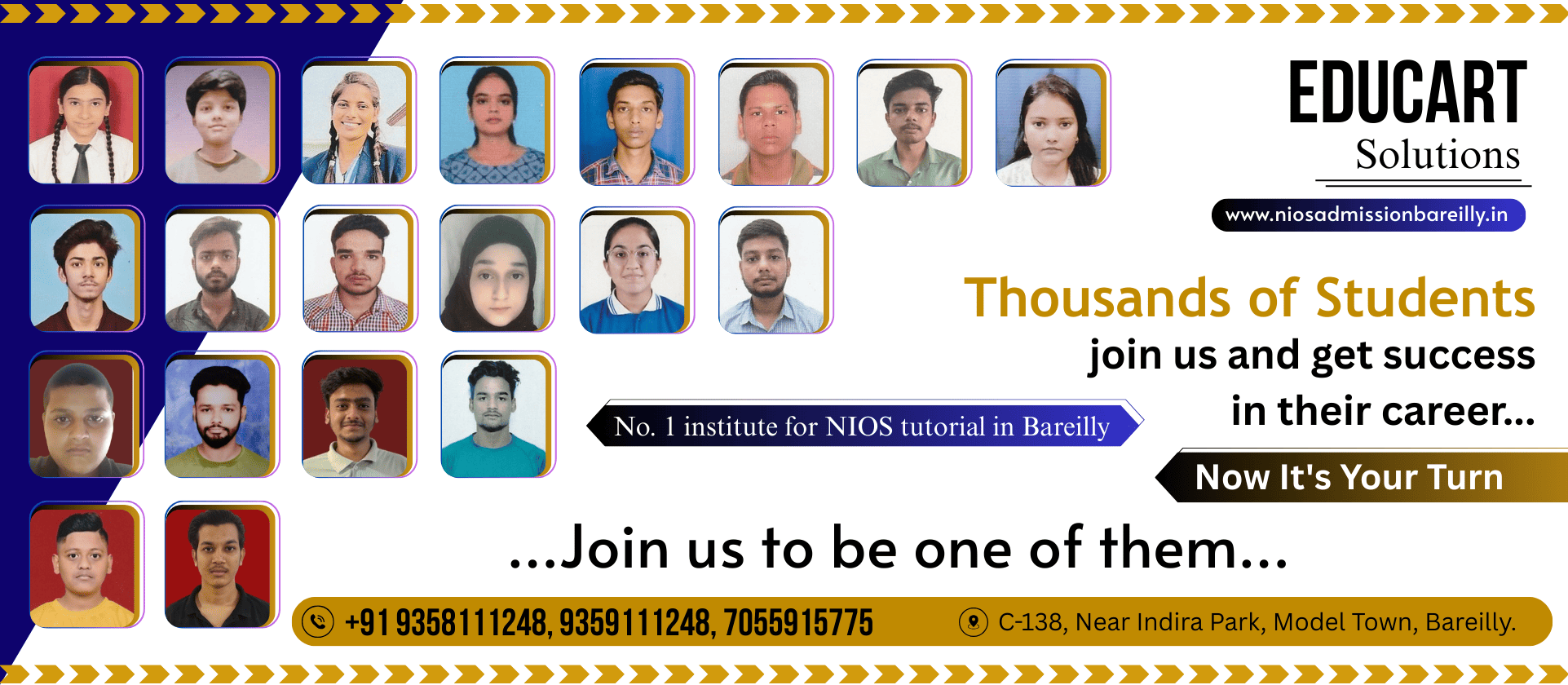 nios admission bareilly